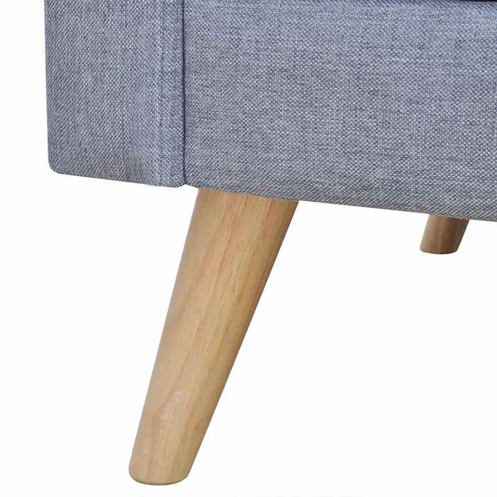 Set canapele cu 2 locuri și 3 locuri, textil, gri deschis - WALTI WALTI