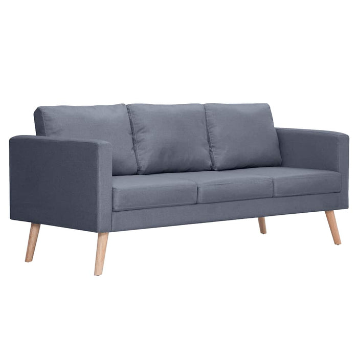 Set canapele cu 2 locuri și 3 locuri, textil, gri închis - WALTI WALTI