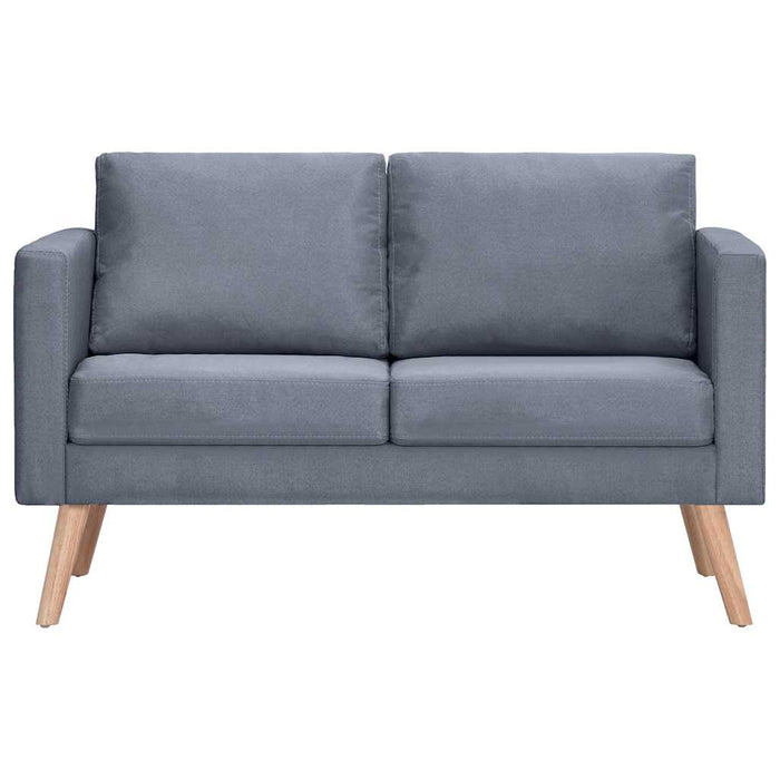 Set canapele cu 2 locuri și 3 locuri, textil, gri închis - WALTI WALTI