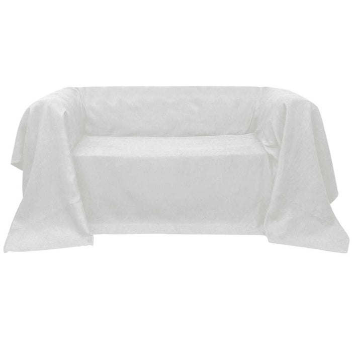 Husă din velur microfibră pentru canapea, 210 x 280 cm, crem - WALTI WALTI