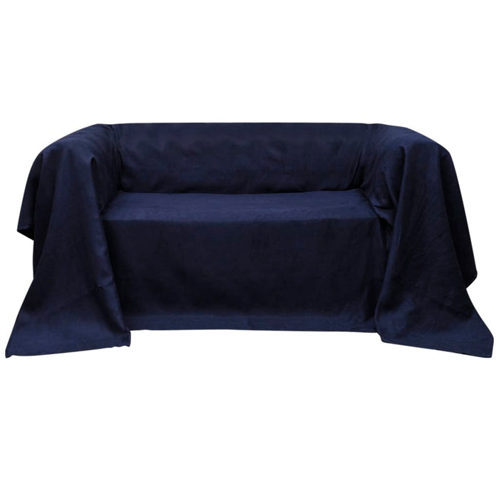 Husă din velur micro-fibră pentru canapea, 140 x 210 cm, bleumarin - WALTI WALTI