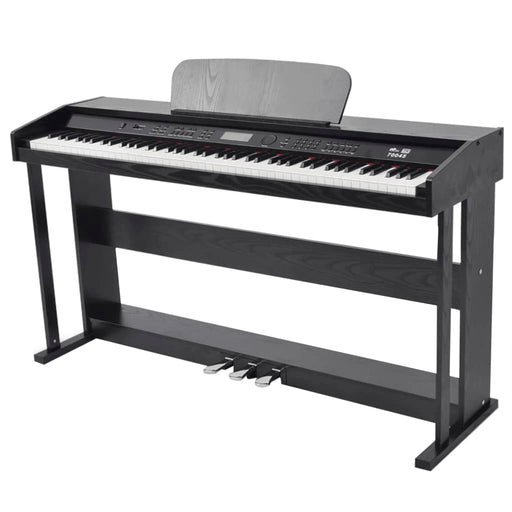 Pian digital cu 88 de clape, cu pedale, placă melamină, negru - WALTI WALTI