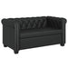 Canapea Chesterfield cu 2 și 3 locuri, piele artificială, negru - WALTI WALTI