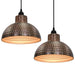 Lustre semisferice de culoare arămie, 2 buc. - WALTI WALTI