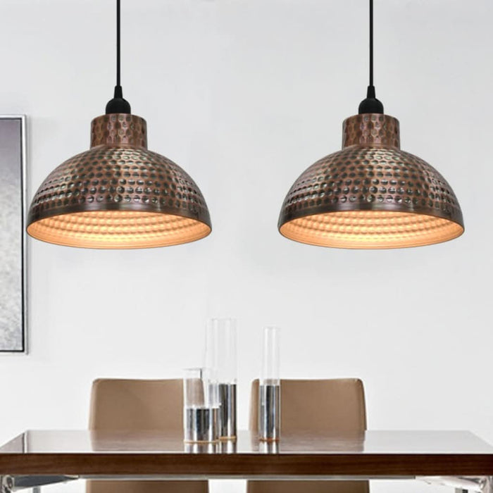 Lustre semisferice de culoare arămie, 2 buc. - WALTI WALTI