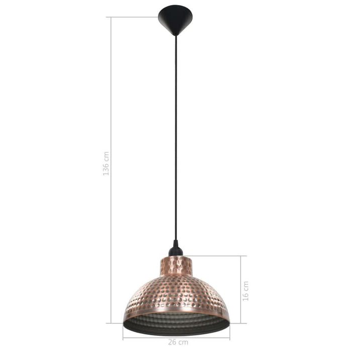 Lustre semisferice de culoare arămie, 2 buc. - WALTI WALTI