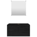 Set de mobilier de baie cu 2 piese, lemn prelucrat negru - WALTI WALTI