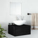 Set de mobilier de baie cu 2 piese, lemn prelucrat negru - WALTI WALTI