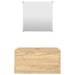 Set mobilier de baie 2 piese, lemn prelucrat stejar - WALTI WALTI