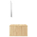 Set mobilier de baie 2 piese, lemn prelucrat stejar - WALTI WALTI