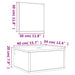 Set mobilier de baie 2 piese, lemn prelucrat stejar - WALTI WALTI