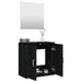 Set de mobilier de baie cu 2 piese, lemn prelucrat negru - WALTI WALTI