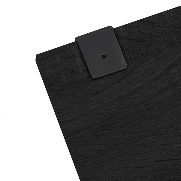 Set de mobilier de baie cu 7 piese, lemn prelucrat negru - WALTI WALTI