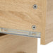Set de mobilier de baie cu 7 piese, lemn prelucrat din stejar - WALTI WALTI