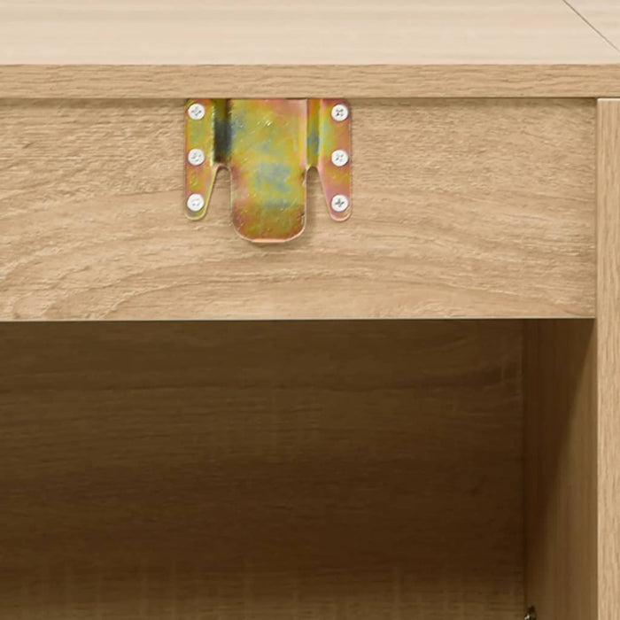 Set de mobilier de baie cu 7 piese, lemn prelucrat din stejar - WALTI WALTI