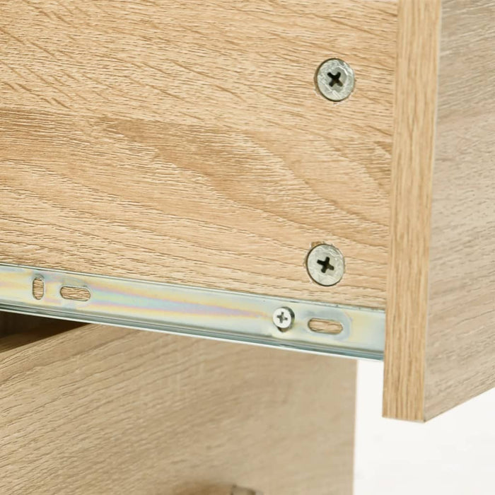 Set de mobilier de baie cu 5 piese, lemn prelucrat din stejar - WALTI WALTI