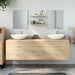 Set de mobilier de baie cu 5 piese, lemn prelucrat din stejar - WALTI WALTI