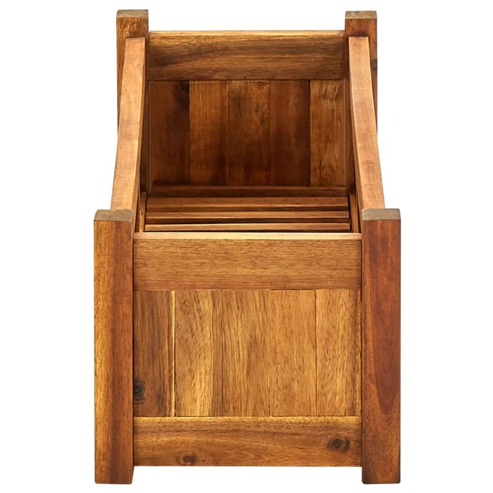 Strat înălțat de grădină, 76 x 27,6 x 25 cm, lemn de acacia - WALTI WALTI