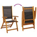 Set mobilier de exterior, 7 piese, lemn masiv de acacia - WALTI WALTI