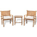 Set mobilier bistro cu perne, 3 piese, bambus - WALTI WALTI