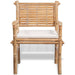 Set mobilier bistro cu perne, 3 piese, bambus - WALTI WALTI