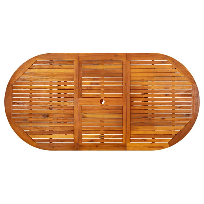 Masă de grădină, (150-200) x 100 x 75 cm, lemn masiv de acacia WALTI