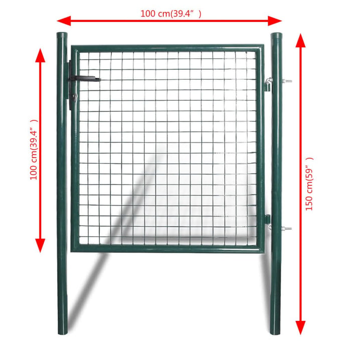 Poartă individuală pentru gard, oțel vopsit electrostatic - WALTI WALTI