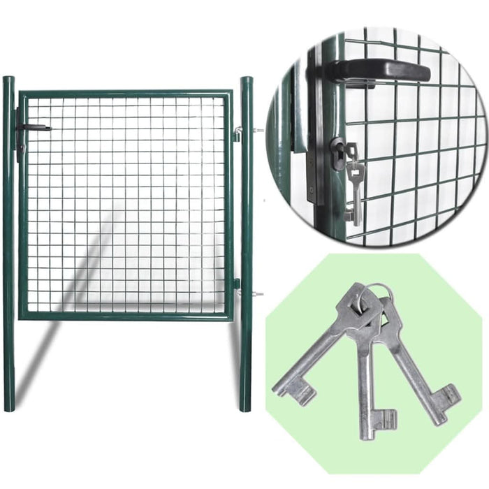 Poartă individuală pentru gard, oțel vopsit electrostatic - WALTI WALTI