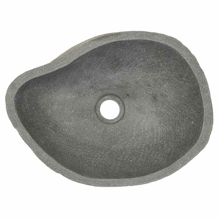 Chiuvetă din piatră de râu, (37-46)x(29-36) cm, oval WALTI