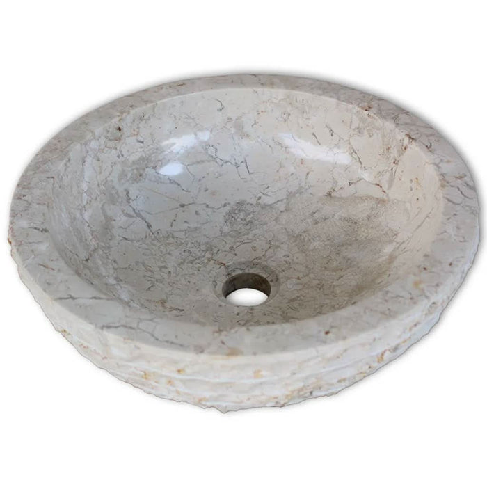 Chiuvetă, crem, 40 cm, marmură - WALTI WALTI