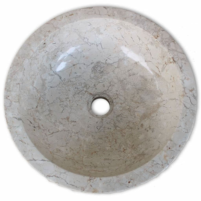 Chiuvetă, crem, 40 cm, marmură - WALTI WALTI