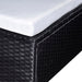Set mobilier de grădină cu perne, 6 piese, negru, poliratan - WALTI WALTI