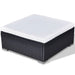 Set mobilier de grădină cu perne, 5 piese, negru, poliratan - WALTI WALTI