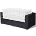 Set mobilier de grădină cu perne, 6 piese, negru, poliratan - WALTI WALTI