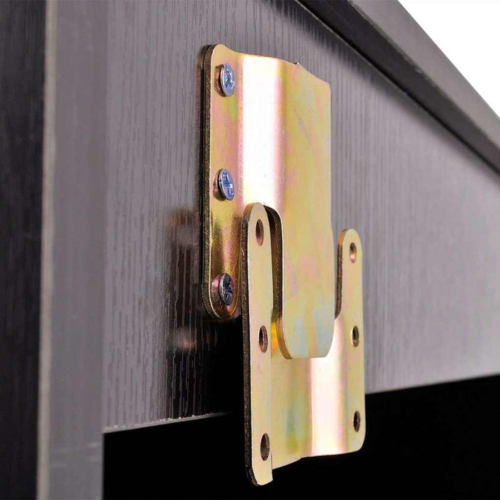 Set mobilier baie format din 3 piese cu chiuvetă inclusă, Negru - WALTI WALTI