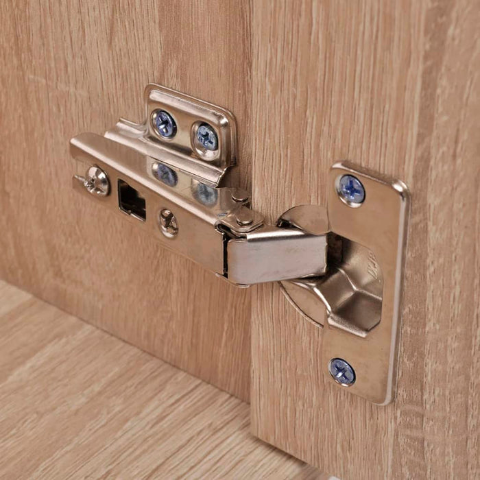 Set mobilier baie format din 9 piese cu chiuvete incluse, Bej - WALTI WALTI