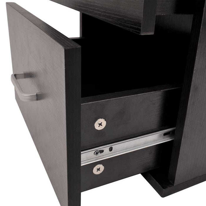 Set de mobilier de baie cu 7 piese și chiuvete incluse, negru - WALTI WALTI