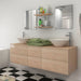 Set de mobilier de baie cu 7 piese și chiuvete incluse, bej - WALTI WALTI