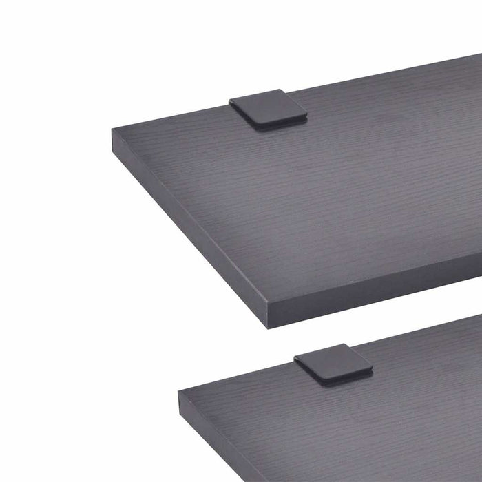 Set mobilier baie format din 8 piese cu chiuvete incluse, Negru - WALTI WALTI