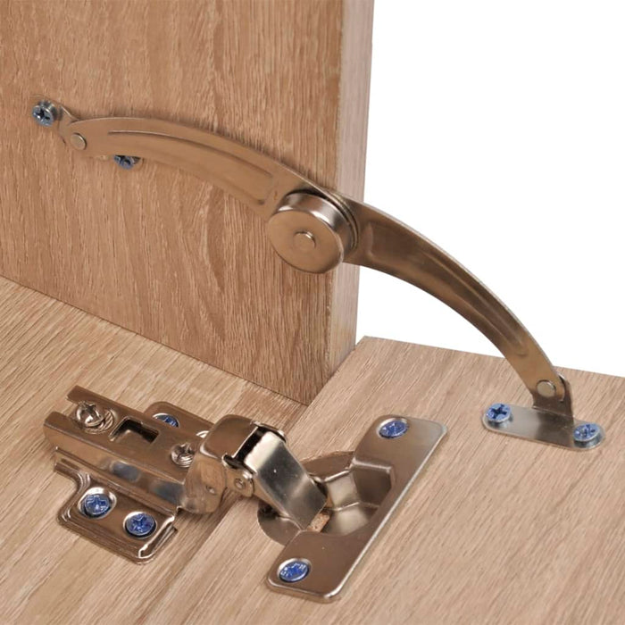 Set mobilier baie format din 8 piese cu chiuvete incluse, Bej - WALTI WALTI