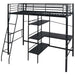 Pat cu saltea Negru 200 x 90 cm Metal - WALTI WALTI