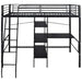 Pat cu saltea Negru 200 x 90 cm Metal - WALTI WALTI