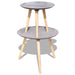 Set măsuțe de cafea, 2 piese, 55 și 44 cm, gri - WALTI WALTI