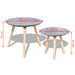 Set măsuțe de cafea, 2 piese, 55 și 44 cm, gri - WALTI WALTI