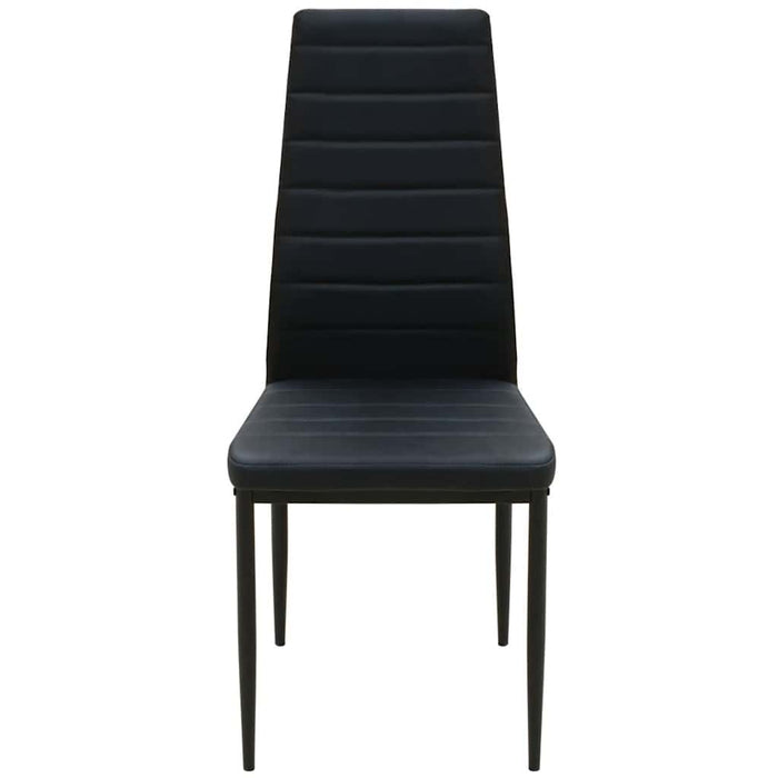 Set masă și scaune de bucătărie, negru, 5 piese - WALTI WALTI
