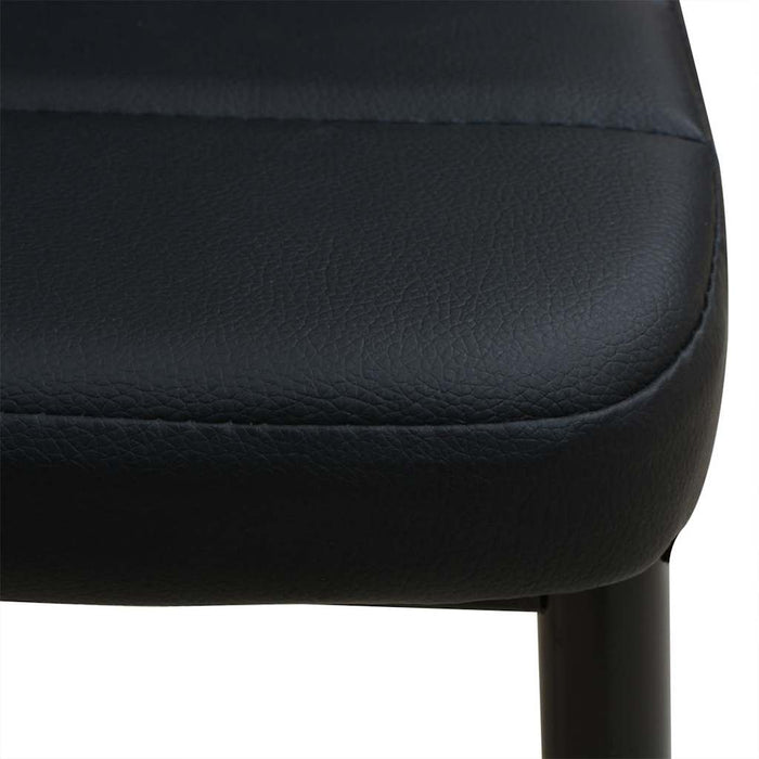 Set masă și scaune de bucătărie, negru, 5 piese - WALTI WALTI