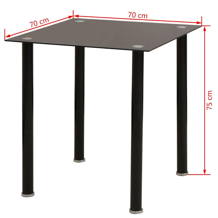 Set masă și scaune de bucătărie, negru, 5 piese - WALTI WALTI