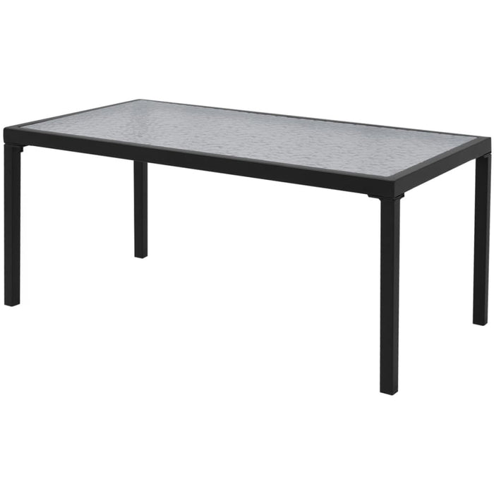 Set mobilier de grădină, 4 piese, negru, textilenă - WALTI WALTI