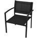 Set mobilier de grădină, 4 piese, negru, textilenă - WALTI WALTI