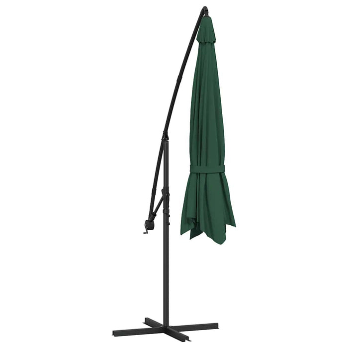 Umbrelă de soare de grădină în consolă, verde, 3,5 m WALTI